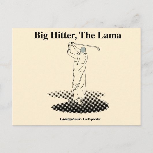 Caddyshack | Grote Hitter, de lama Briefkaart (Voorkant)