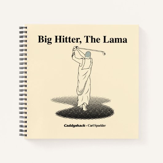 Caddyshack | Grote Hitter, de lama Notitieboek (Voorkant)