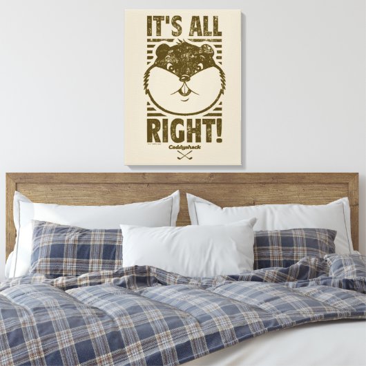 Caddyshack | Het is goed! Canvas Afdruk (Insitu (Slaapkamer))