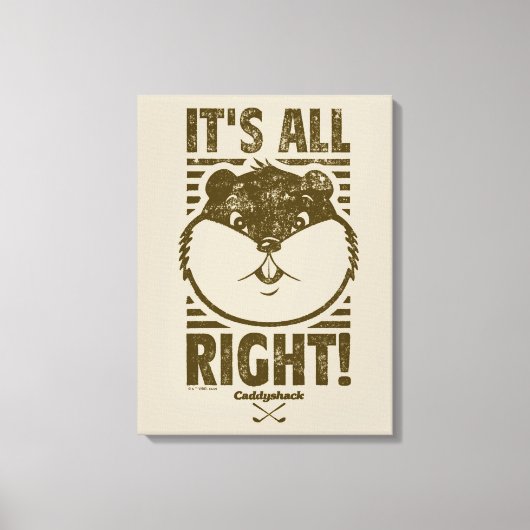 Caddyshack | Het is goed! Canvas Afdruk (Voorkant)