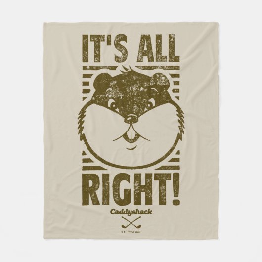 Caddyshack | Het is goed! Fleece Deken (Voorkant)