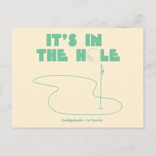 Caddyshack | Het is in het gat Briefkaart (Voorkant)