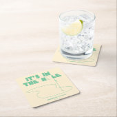 Caddyshack | Het is in het gat Vierkante Kartonnen Onderzetter (Insitu)