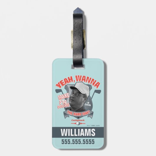 Caddyshack | Ja, wil je 14 dollar de moeite waard  Bagagelabel (Achterkant verticaal)
