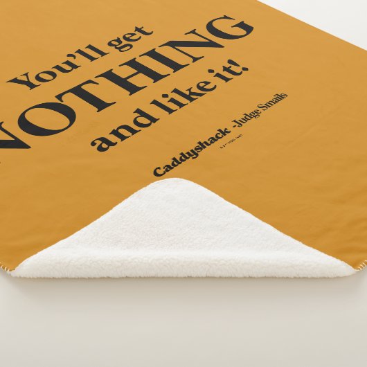 Caddyshack | Je krijgt niets en zo! Sherpa Deken (3/4)