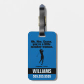 Caddyshack | Oh Mrs Crane Bagagelabel (Achterkant verticaal)