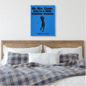 Caddyshack | Oh Mrs Crane Canvas Afdruk (Insitu (Slaapkamer))