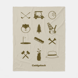 Caddyshack-pictogrammen Fleece Deken