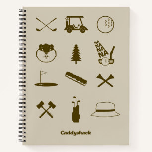 Caddyshack-pictogrammen Notitieboek