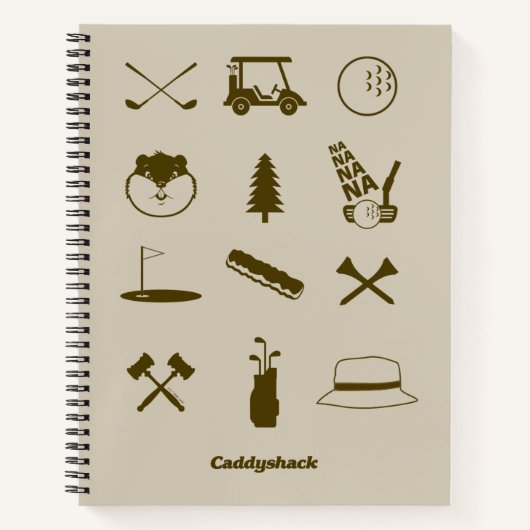 Caddyshack-pictogrammen Notitieboek (Voorkant)