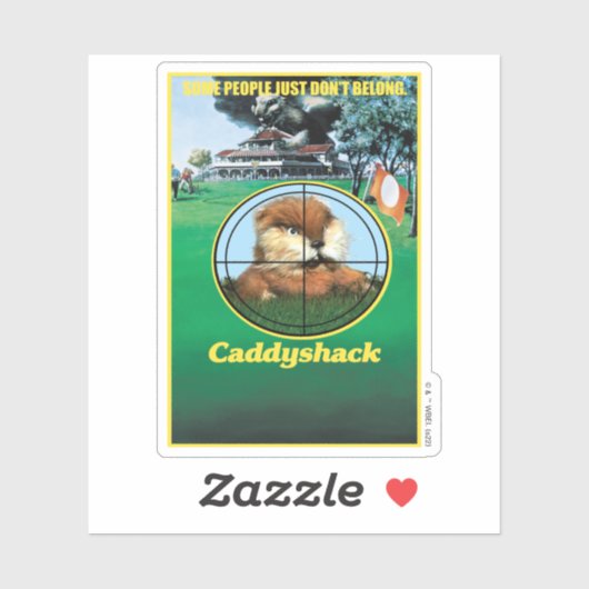 Caddyshack Poster Sticker (Vel)