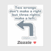 Caddyshack | Twee fouten maken geen recht Sticker (Vel)