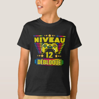 Cadeau 12 ans Anniversaire Gamer Niveau 12 T-shirt
