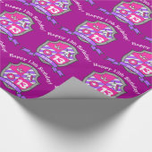 Cadeau 13e anniversaire violet unicorn bouclier papier de (Coin)