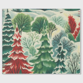 Cadeau 1930 Papier rétro à enveloppement de Noël (Plat)