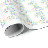 Cadeau 1er Anniversaire Papier à enveloppement (Coin rond)