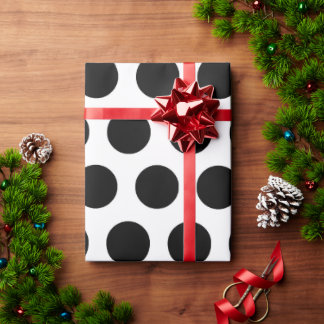 Cadeau 30 pouces * Papier à enveloppement Polka brillant 