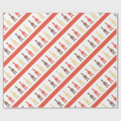 Cadeau 3 Boutons de chat #1 Papier d'enveloppement (Plat)