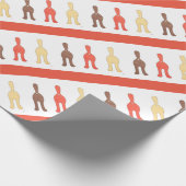 Cadeau 3 Boutons de chat #1 Papier d'enveloppement (Coin)