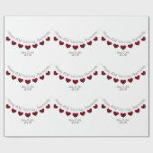 Cadeau 40e anniversaire du Mariage Ruby papier personnali (Plat)