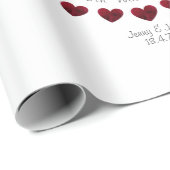 Cadeau 40e anniversaire du Mariage Ruby papier personnali (Coin rond)