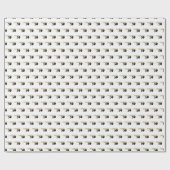 Cadeau 50 & Fabuleux Black Gold Glam Wrapping Papier (Plat)