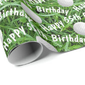 Cadeau 55e anniversaire Ballons de golf sur papier d'enve (Coin rond)
