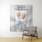 Cadeau 60e Anniversaire, Décoration de Tenture Mur (En situation)