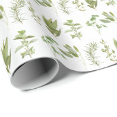 Cadeau 6 HERBES FRAÎCHES Papier à envelopper (Coin rond)