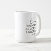 Cadeau 75e anniversaire pour femmes, Mug 75e anniv (Devant droit)
