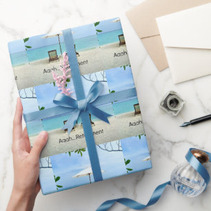 Cadeau Aaah... papier d'emballage de retraite