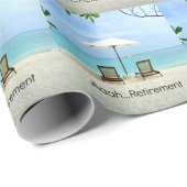 Cadeau Aaah... papier d'emballage de retraite (Coin rond)