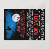 Cadeau aan mijn dochter | Beste familiegeschenk Aankondigingskaart (Voorkant)