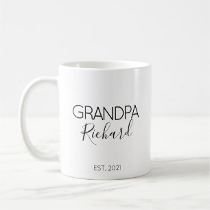 Cadeau aankondiging zwangerschap opa naam koffiemok
