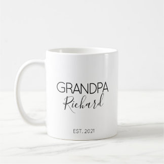 Cadeau aankondiging zwangerschap opa naam koffiemok