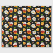 Cadeau Abeilles de miel ! Papier d'emballage (Plat)