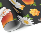 Cadeau Abeilles de miel ! Papier d'emballage (Coin rond)