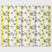 Cadeau Abeilles de miel ! Papier d'emballage (Plat)