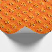 Cadeau abeilles sur papier orange (Coin)
