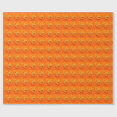 Cadeau abeilles sur papier orange (Plat)