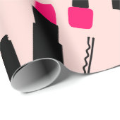 Cadeau Accessoires de maquillage Papier d'enveloppement (Coin rond)