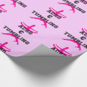 Cadeau Acrobaties et papier d'emballage rose croulant (Coin)