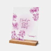 cadeau acrylique violet (Angle)