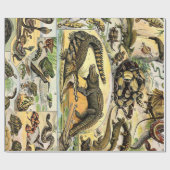 Cadeau Adolphe Millot Reptiles 1 Papier à envelopper (Plat)