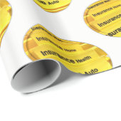 Cadeau Agent d'assurance de papier d'emballage (Coin rond)