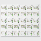 Cadeau AHA ! Papier d'enveloppement de dessin (Plat)