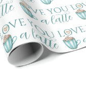 Cadeau Aimez-Vous Un Papier À Envelopper En Latte (Coin rond)
