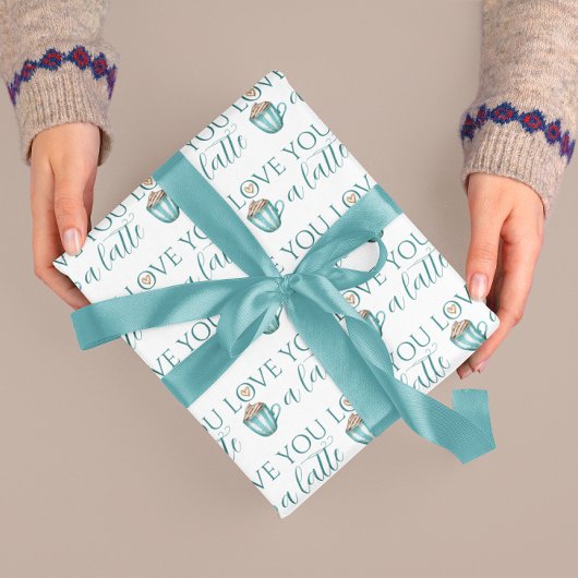 Cadeau Aimez-Vous Un Papier À Envelopper En Latte