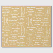 Cadeau Ajouter le papier d'emballage de nom de votre enfa (Plat)