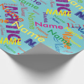 Cadeau Ajouter un nom papier d'emballage personnalisé (Coin)